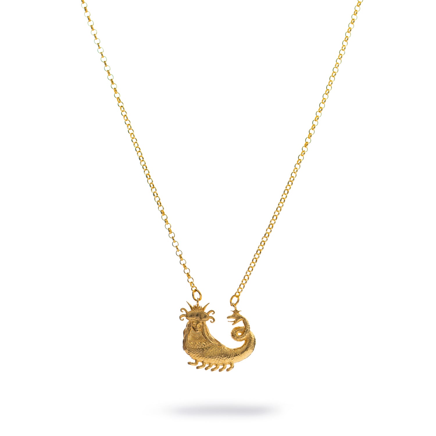 Shahmaran Queen of Snakes Gold Necklace