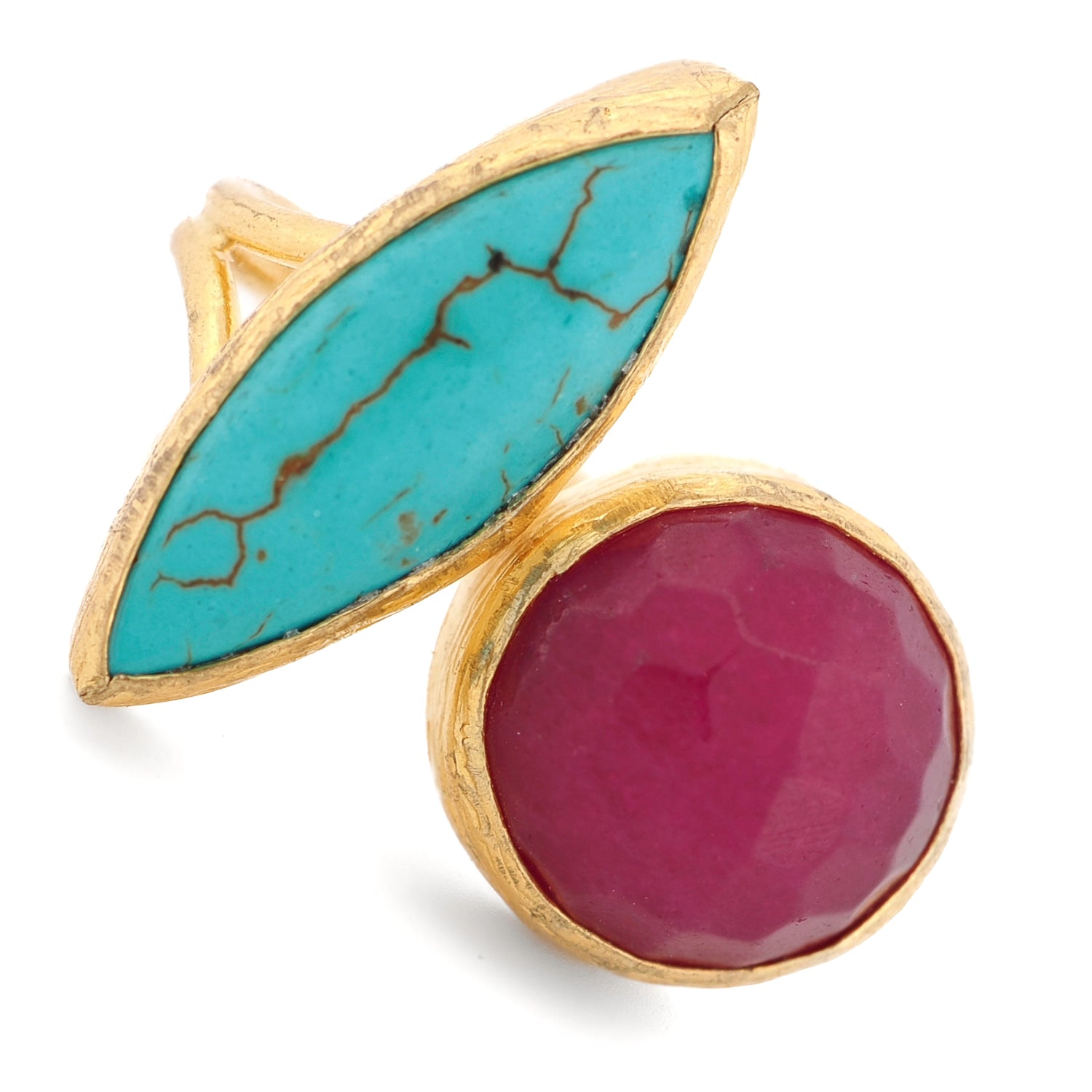 Soul Dance Turquoise & Ruby Gemstone Ring