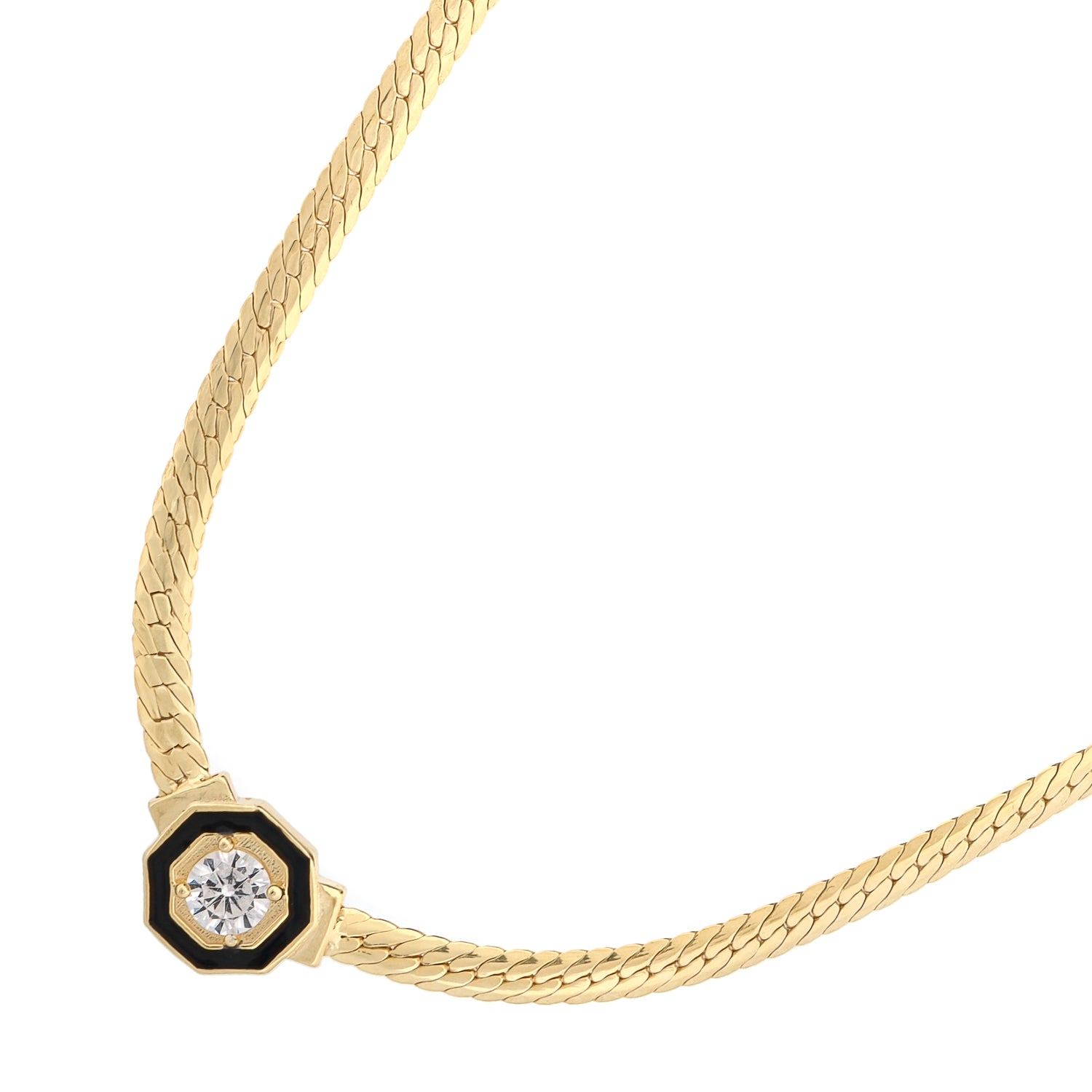 Refined and delicate gold-plated necklace perfect for layering or wearing solo