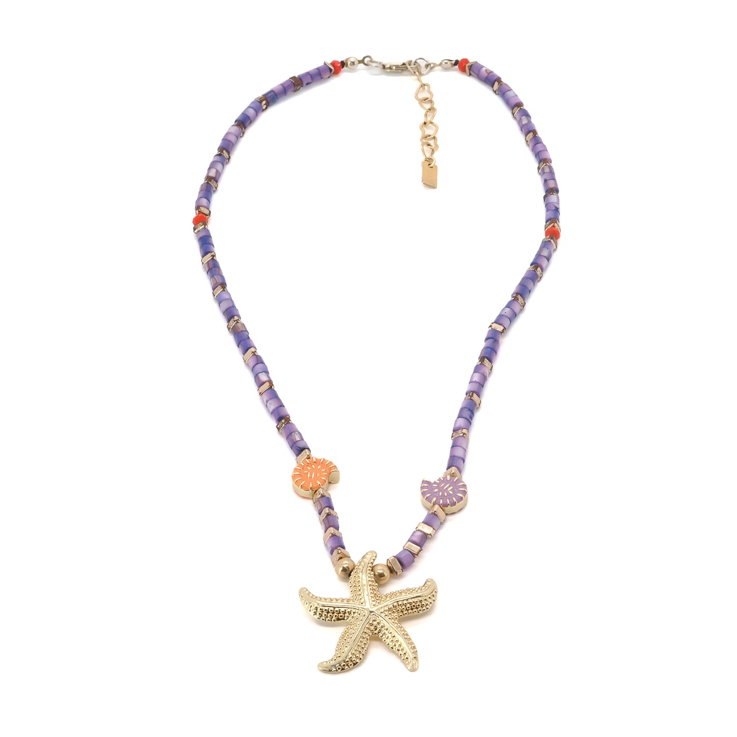 Spirit of the Ocean Gold Starfish Necklace