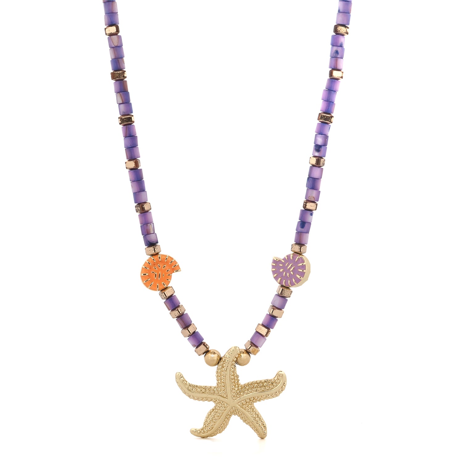 Spirit of the Ocean Gold Starfish Necklace