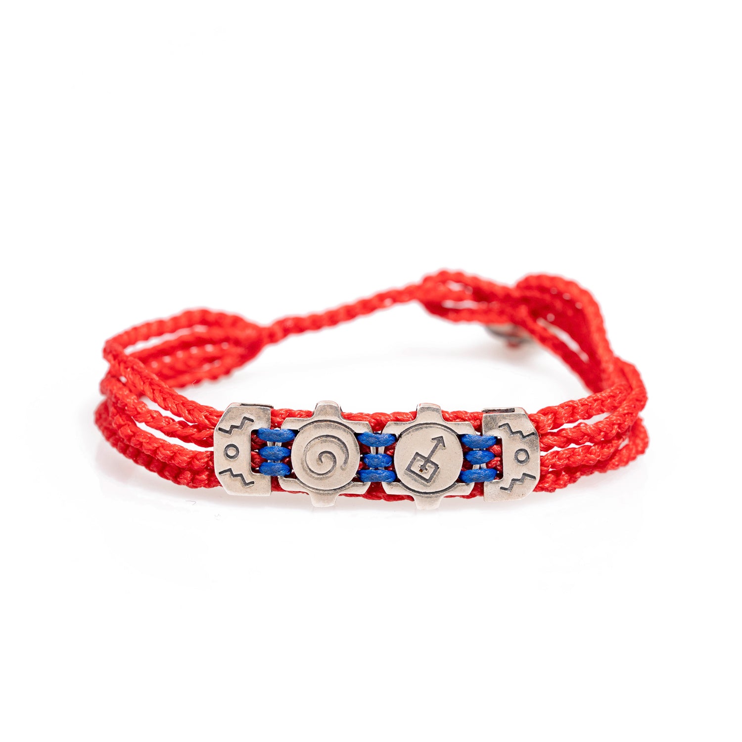 Spiritual Soul Red Cord Unisex Bracelet featuring 925 sterling silver charms and vibrant red cords.