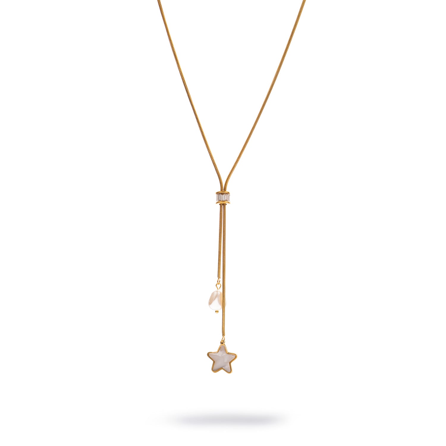 Starlight Glow Lariat Necklace