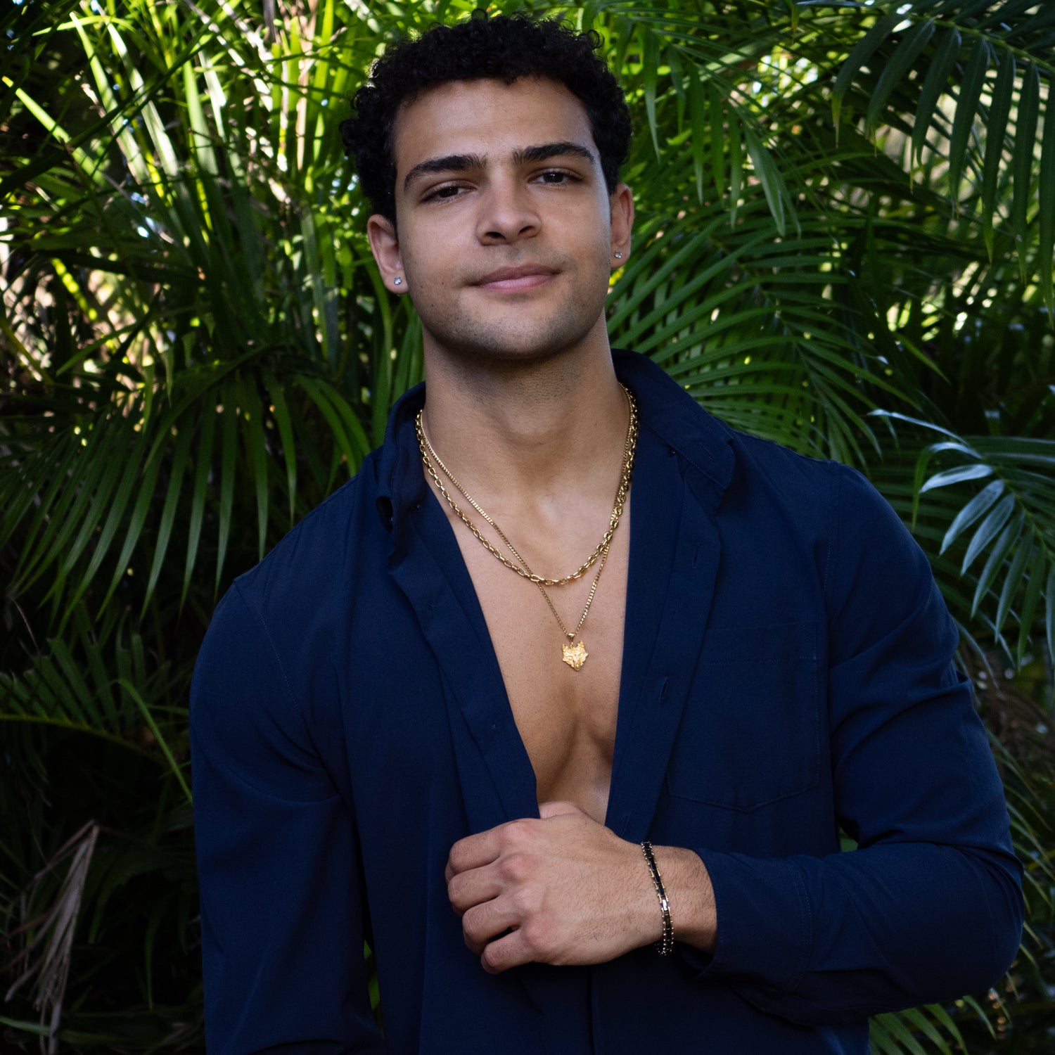 Timeless Gold Plated Steel Men’s Necklace