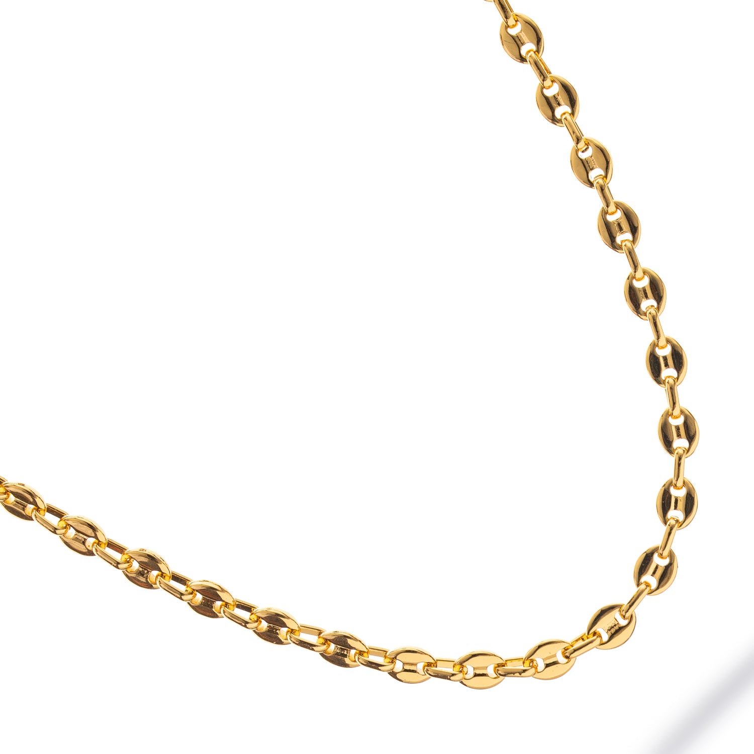 Timeless Gold Plated Steel Men’s Necklace