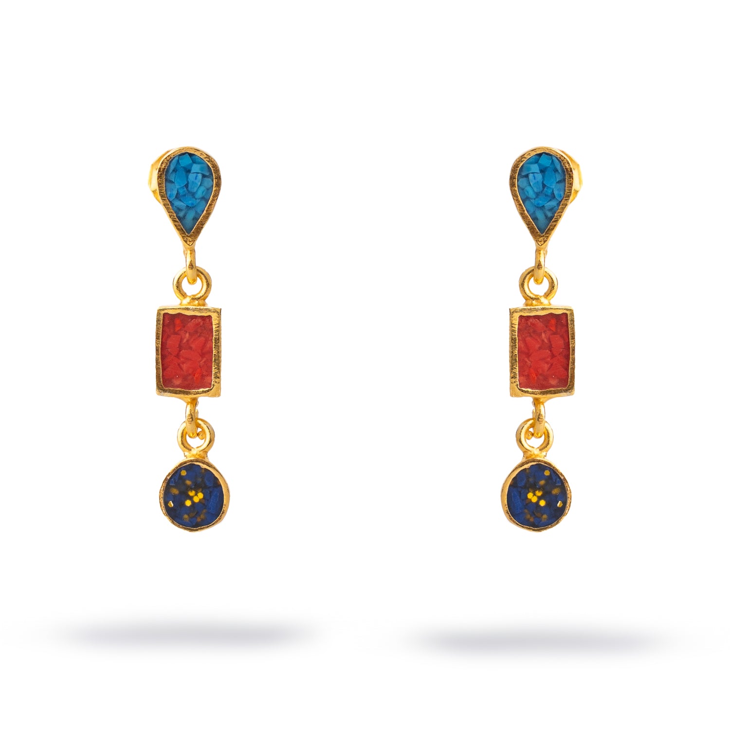 Trinity Gemstone Harmony Earrings