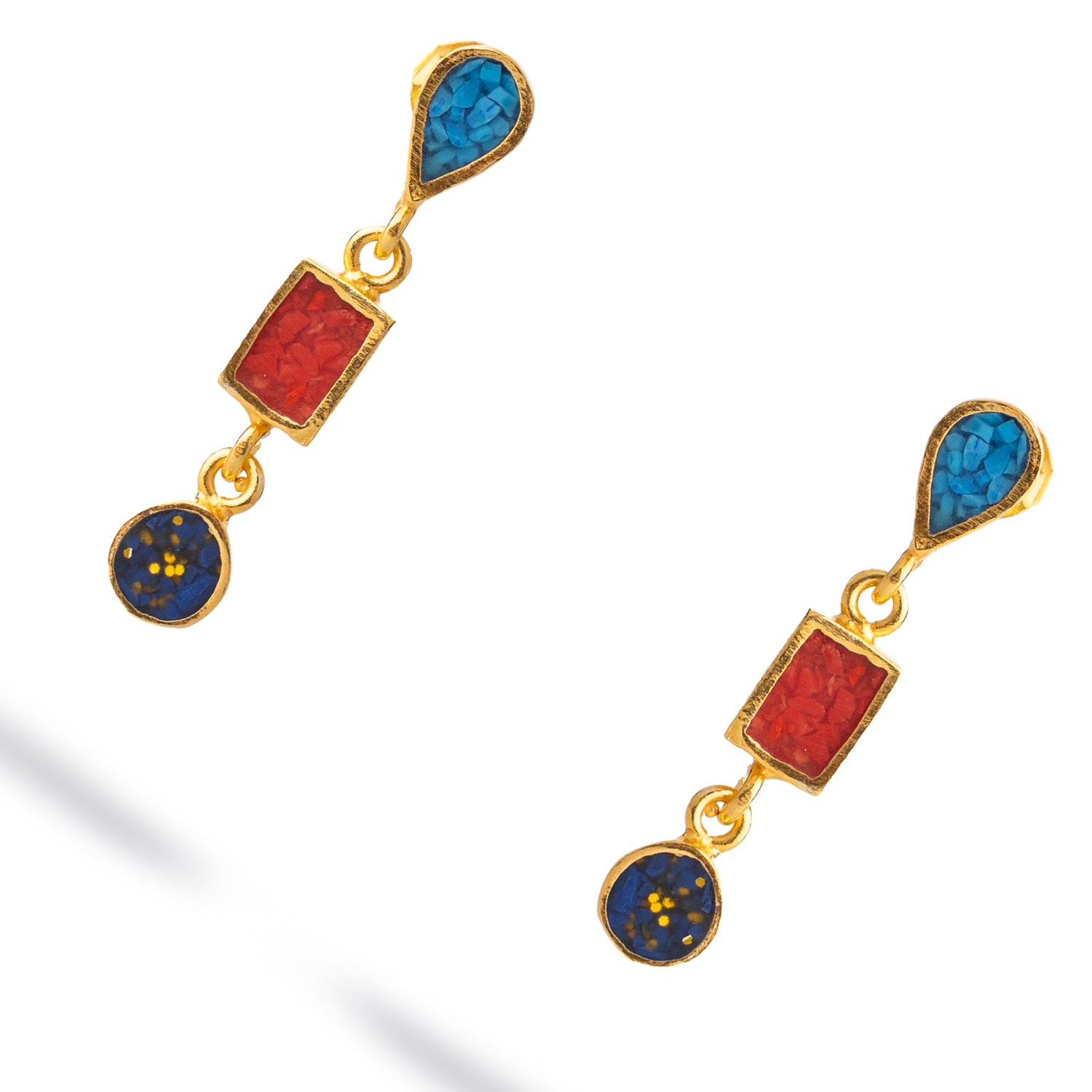 Trinity Gemstone Harmony Earrings