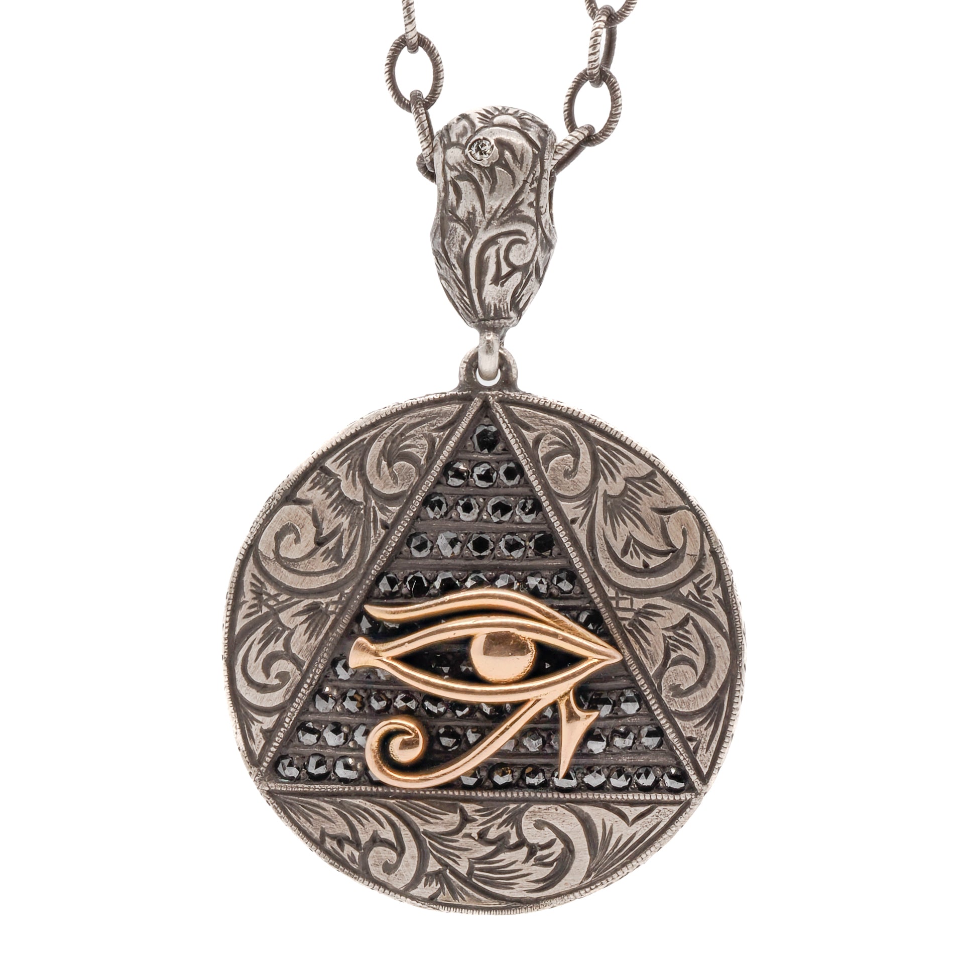 The All Seeing Eye Necklace - A Unique and Handcrafted Amulet Necklace from Ebru Jewelry's Fine Jewelry Series