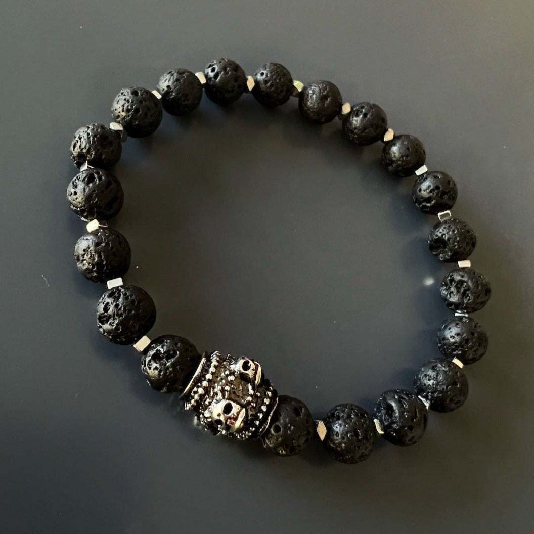 The Black Balance Bracelet is a perfect gift for yourself or a loved one who loves edgy and natural jewelry.