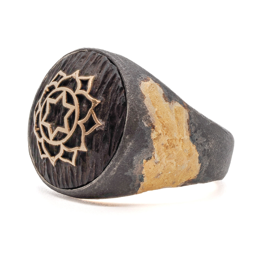 Handcrafted with love, the Chakra Signet Ring is a symbol of individuality and elegance.
