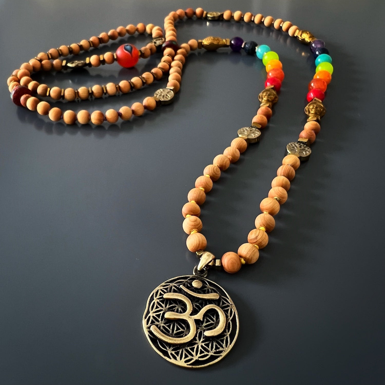 Find balance and harmony with the Chakra Yoga Mala Necklace, a meaningful and unique piece of jewelry.