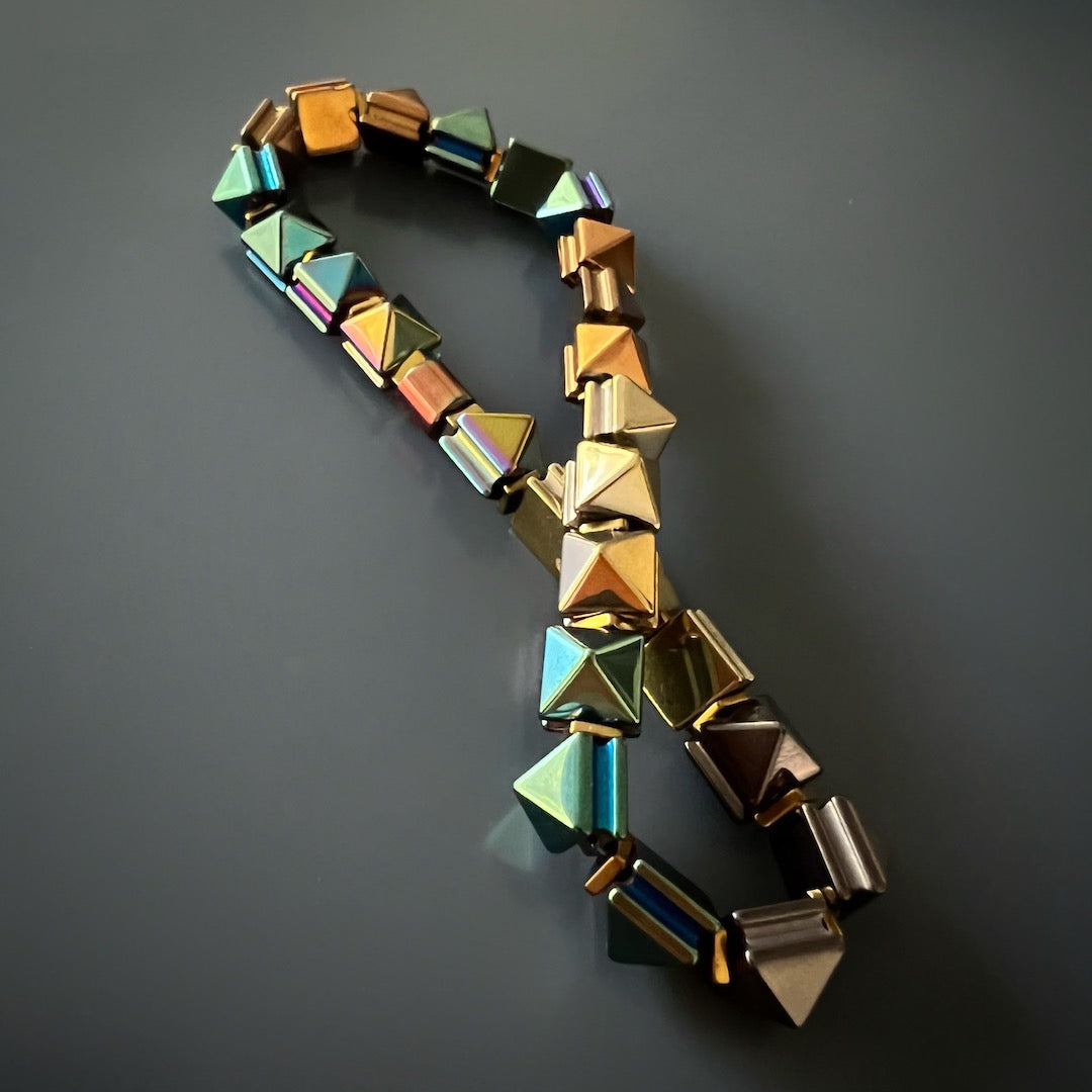 Powerful Hematite Anklet - Handcrafted jewelry with vibrant hematite stones, promoting grounding, protection, and clarity of mind.