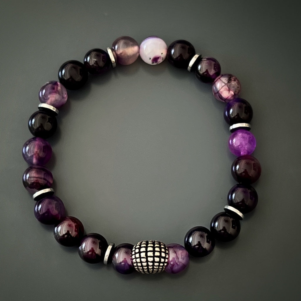 Stylish Amethyst Bracelet, a symbol of calmness and balance.