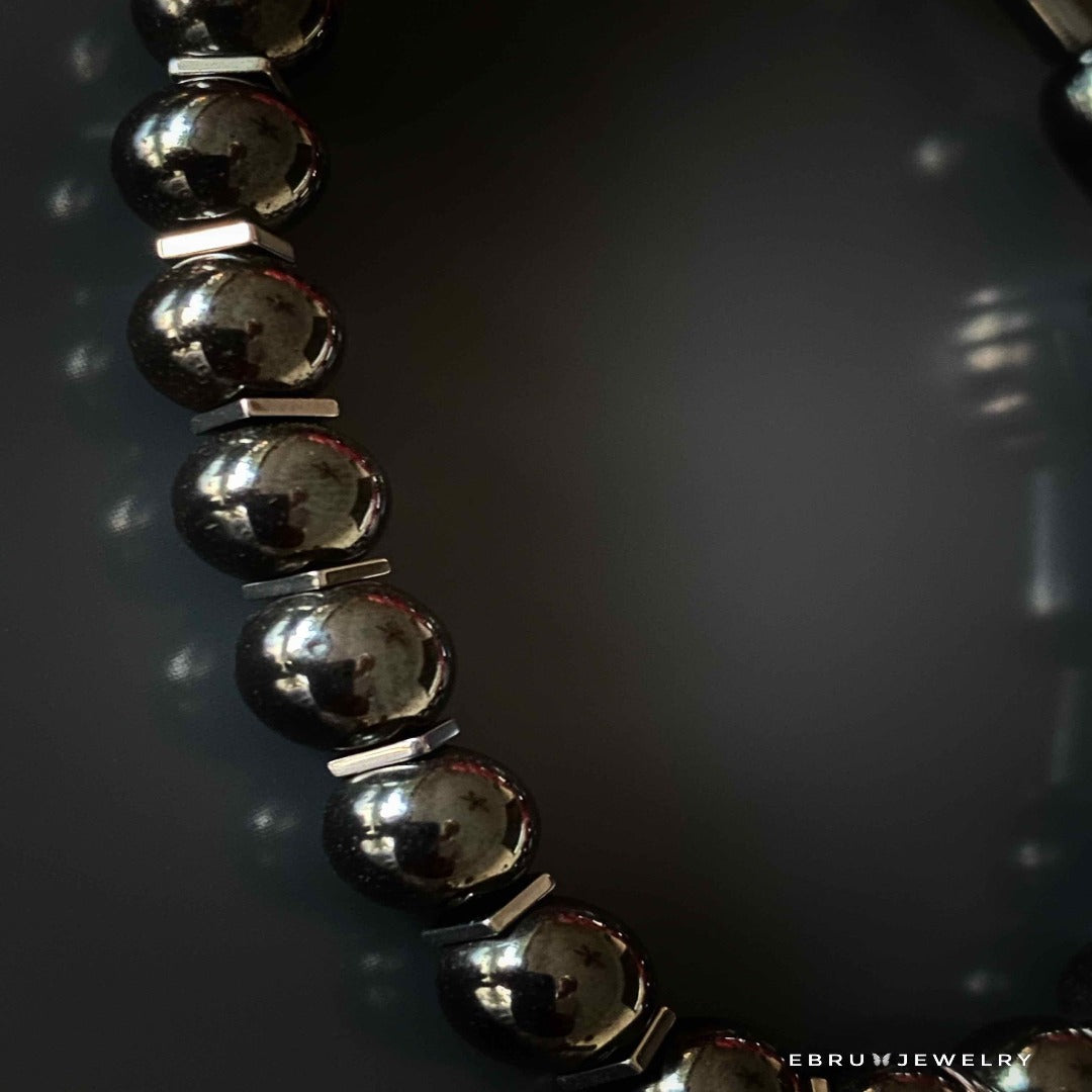 Bracelet detail shot highlighting the intricate design and craftsmanship.