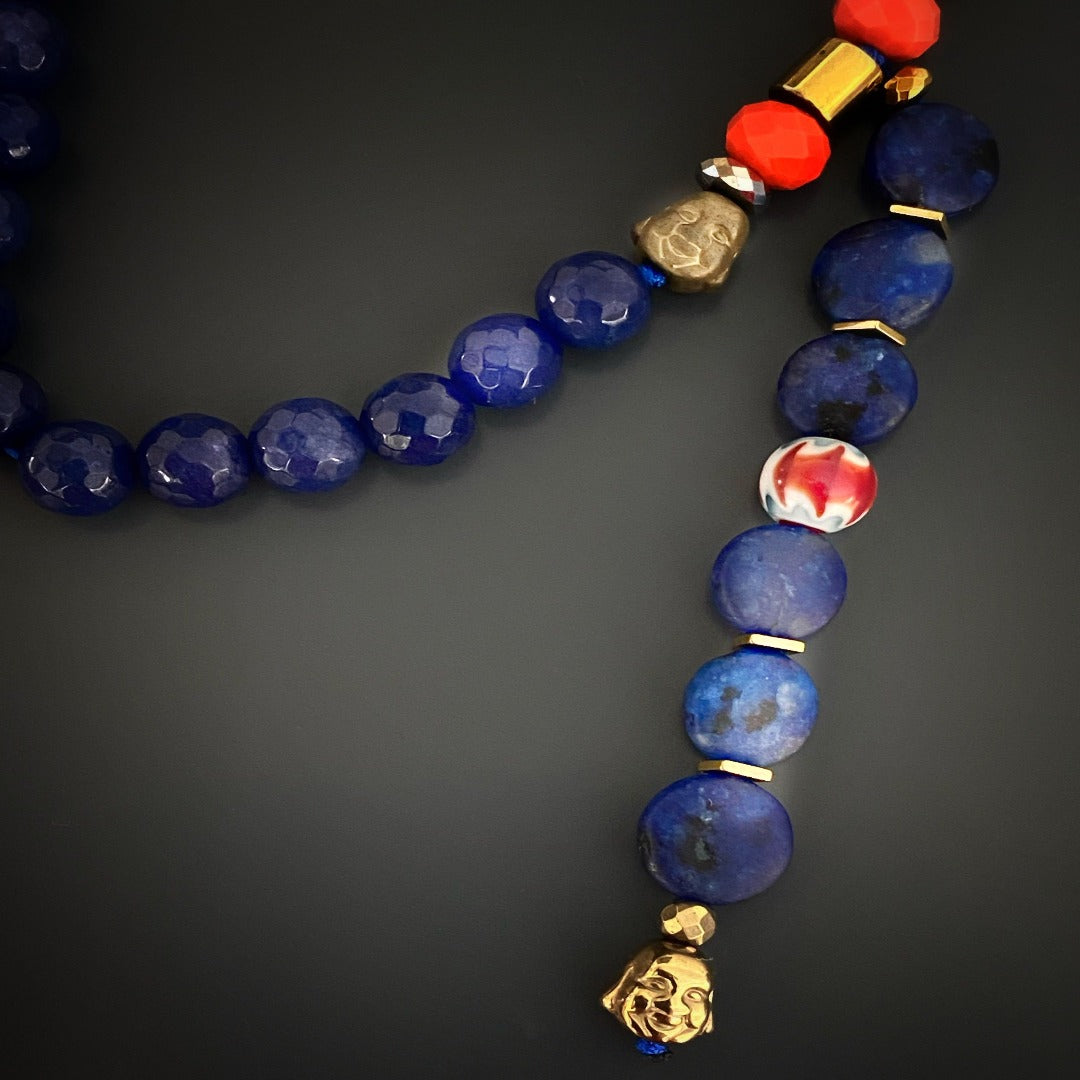 Lotus Flower Mandala Necklace - EBRU JEWELRY