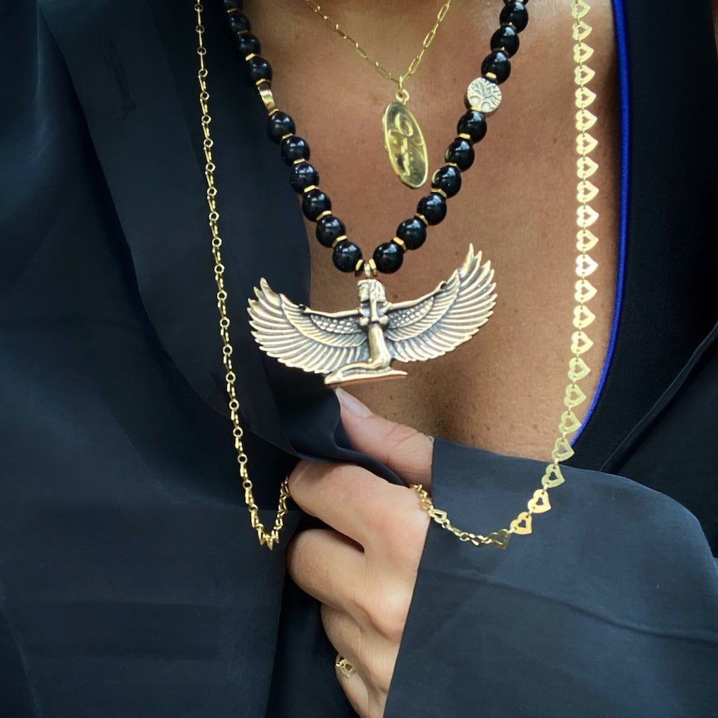 Cult of Isis/Aset Egyptian Goddess Necklace by Alchemy Gothic Cult of Isis/Aset Egyptian Goddess Necklace by Alchemy Gothic
