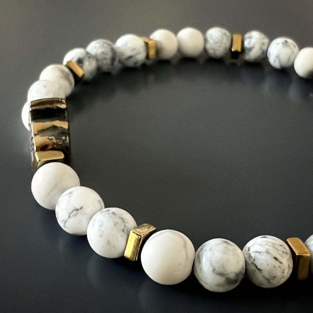 Elevate your style with the Men's Spiritual Beaded Bracelet, a handmade accessory that exudes sophistication.