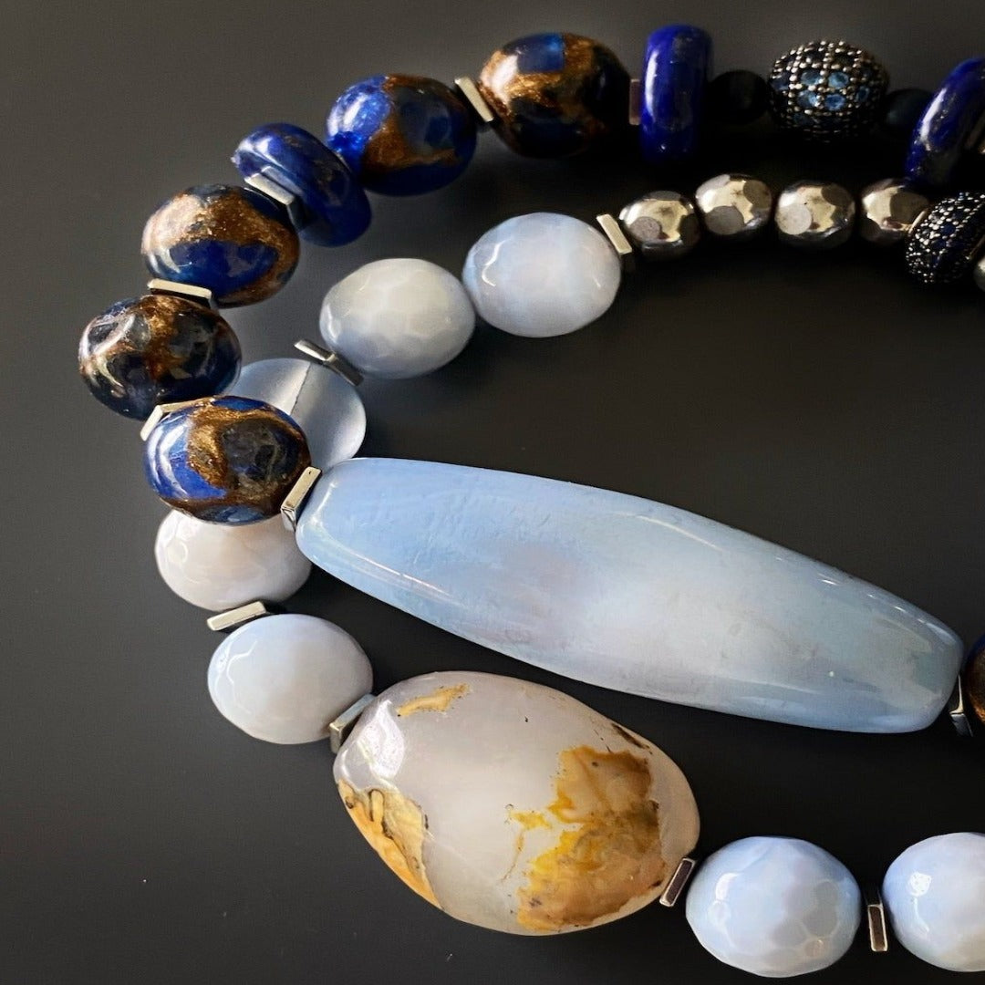 Let the Ocean Inner Peace Bracelet Set inspire you with its calming colors and mindful design.