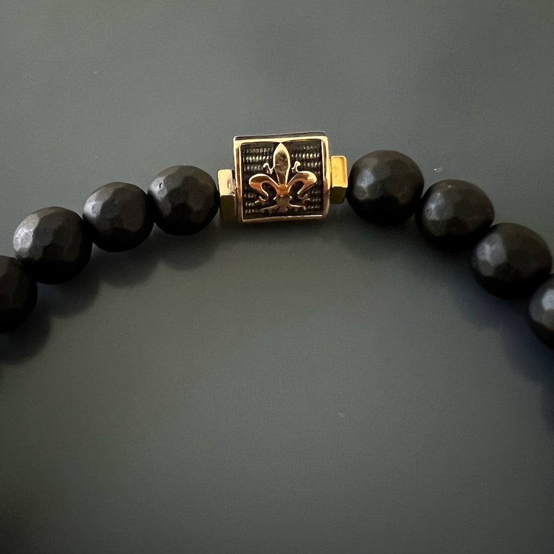 Elegant Bronze Gold Spacers - Adding Shine to the Bracelet.
