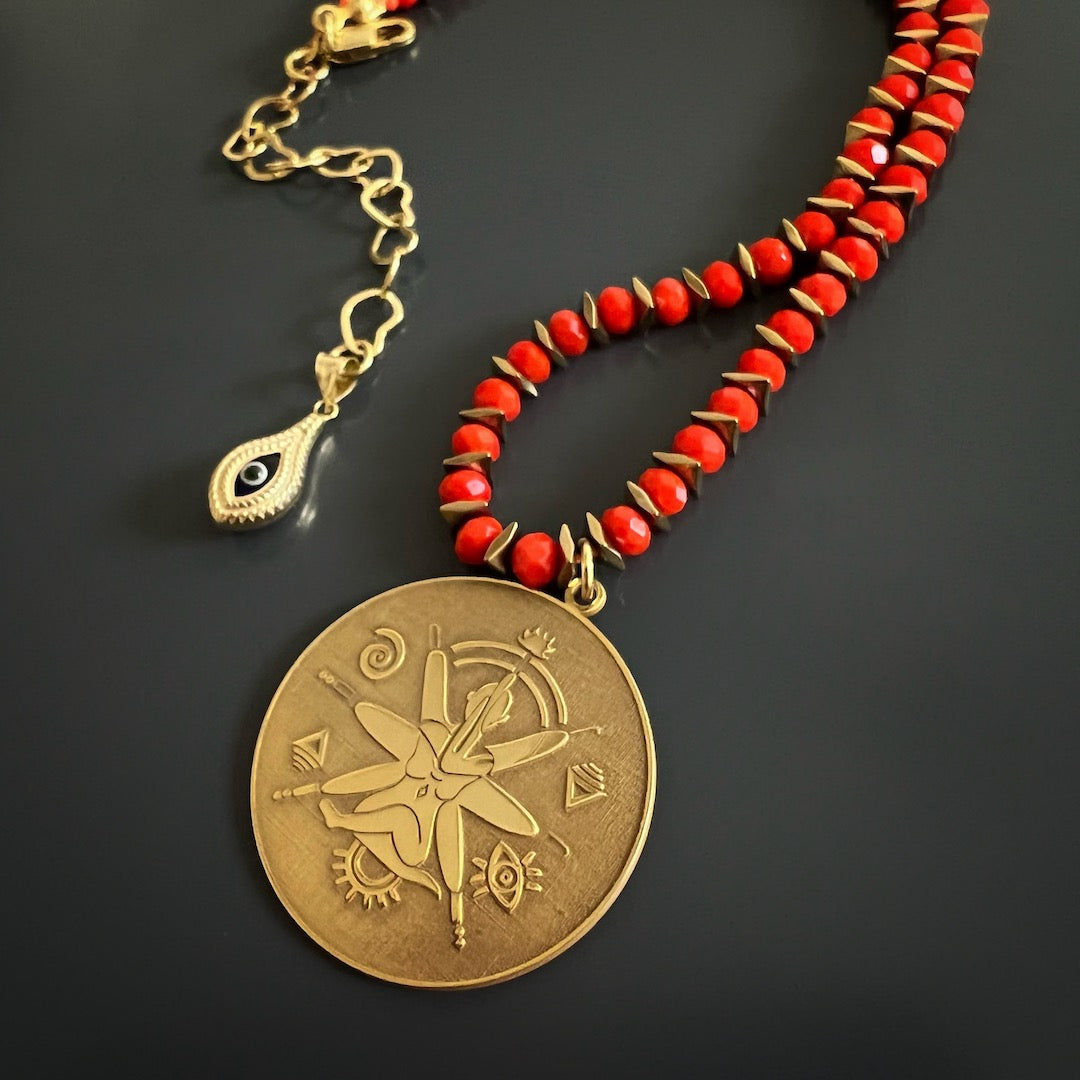 Sterling Silver and Gold Vermeil Pendant Necklace - Embrace the Positive Energy of See The Good.