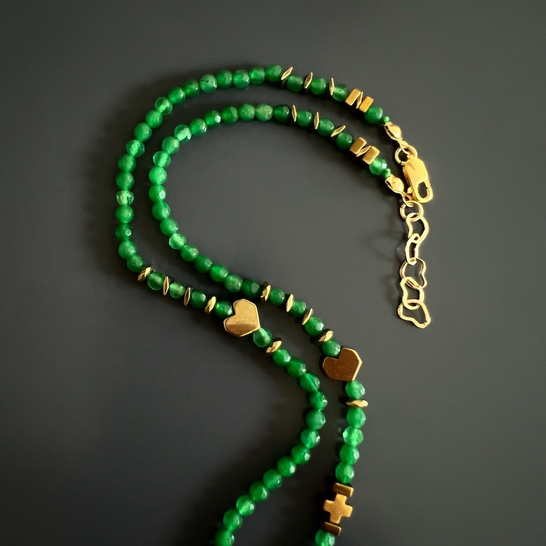 Embrace Good Luck and Protection - The Jade Necklace Invites Positive Energy and Fortune.