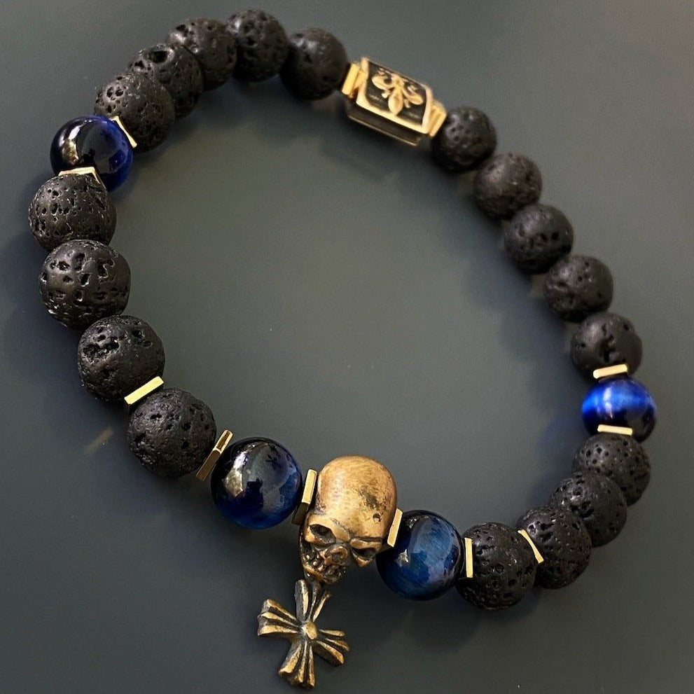 Symbolism and Style - Skull Fleur de Lis Accessory.