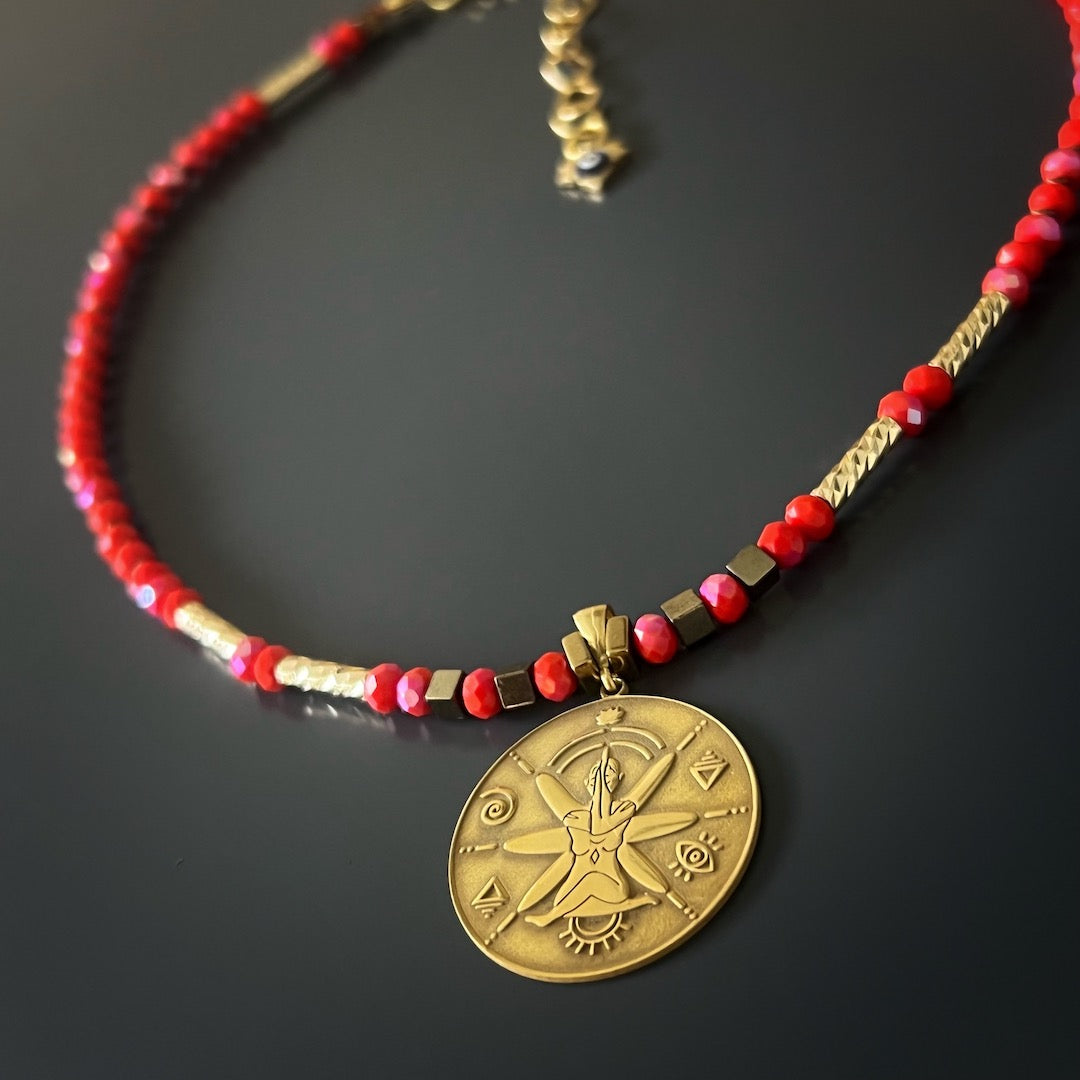 the Spiritual Energy Necklace, a perfect accessory for any occasion.