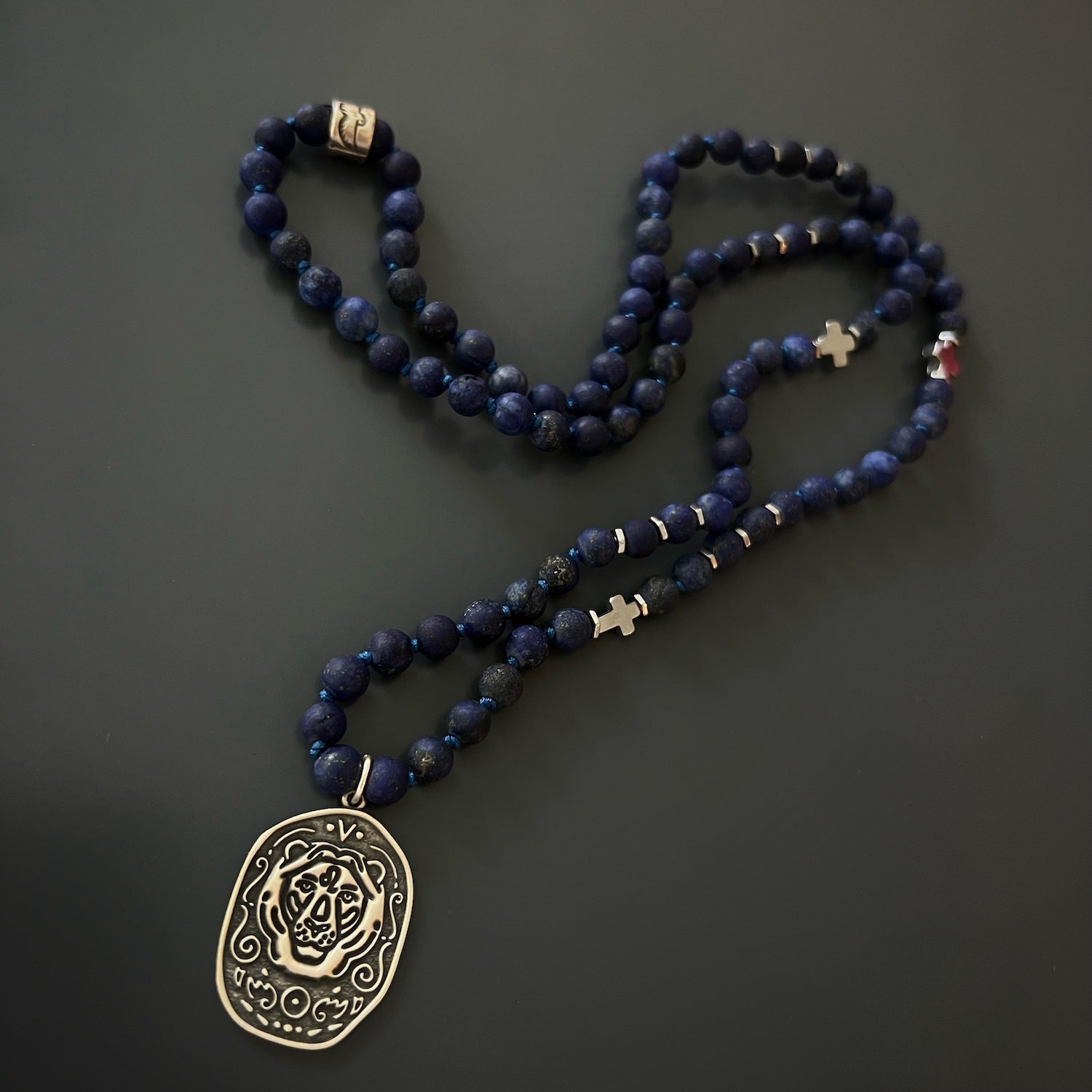 The Spiritual Lapis Lazuli Lion necklace showcases the perfect blend of elegance and symbolism, making it a unique and special piece.