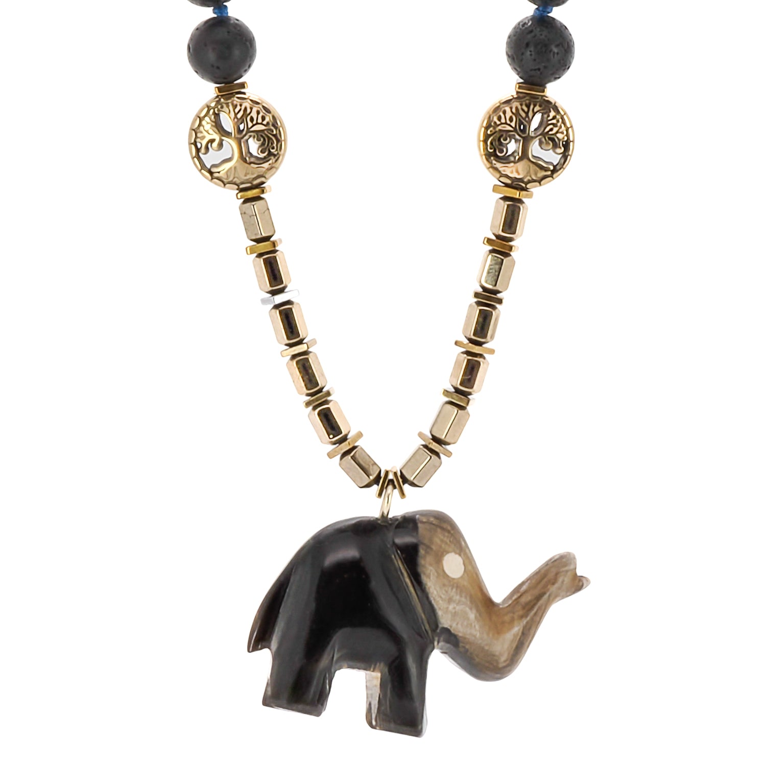 The Spiritual Nepal Elephant Necklace, a truly captivating accessory