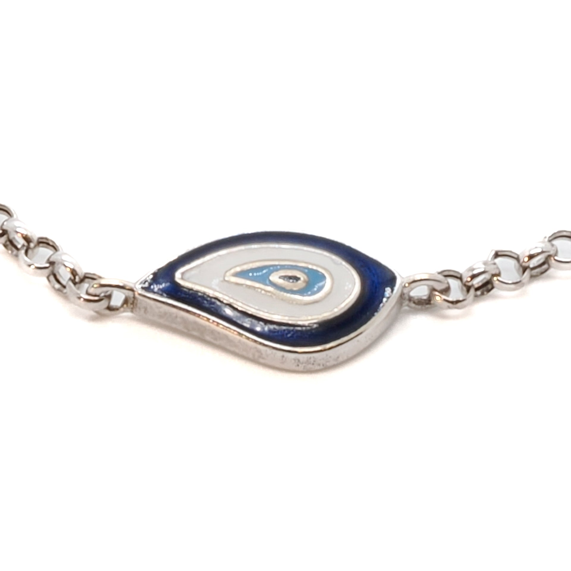 Handmade with Love - Teardrop Evil Eye Bracelet, crafted to perfection in the USA.