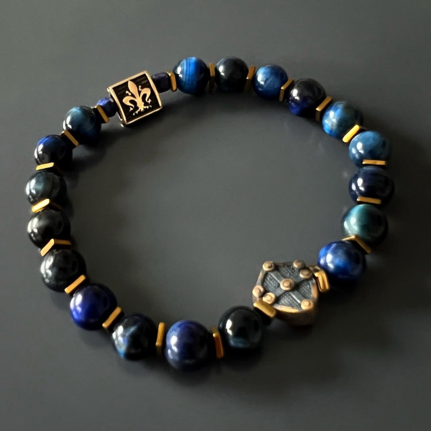 Bronze Gladiator Shield Charm - Symbol of Courage.