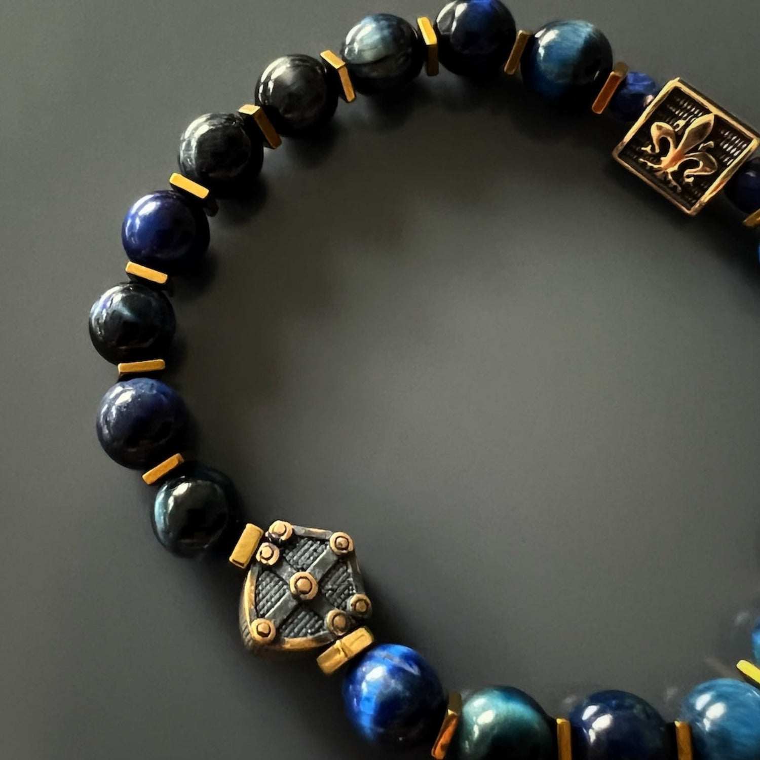 Handmade Protection Accessory - Tiger Eye Shield Bracelet.