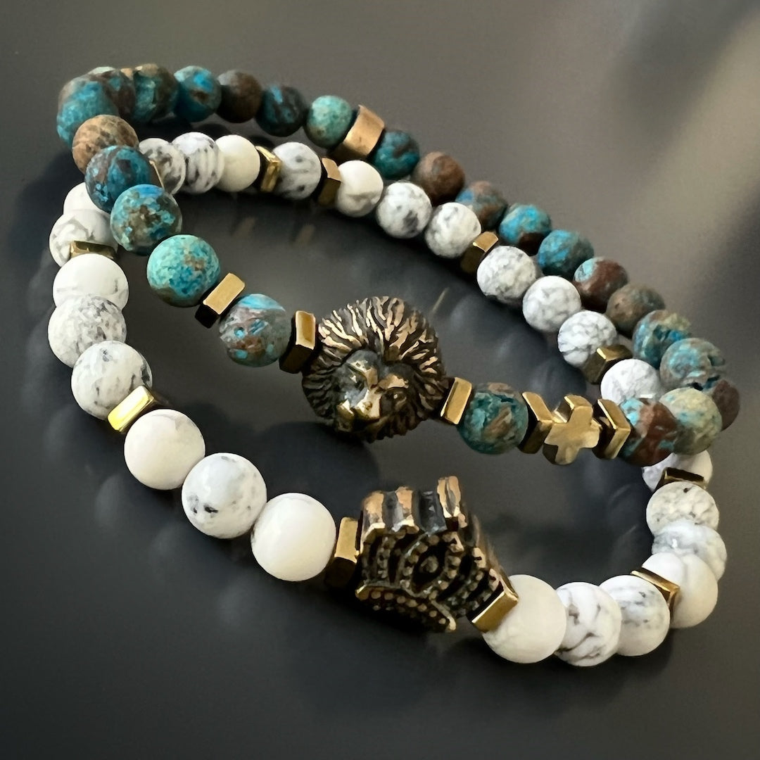 Unique Blend of Colors - Turquoise and Bronze.