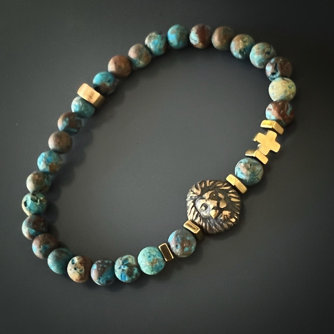 Achieve Inner Calm - Turquoise Men's Bracelet.