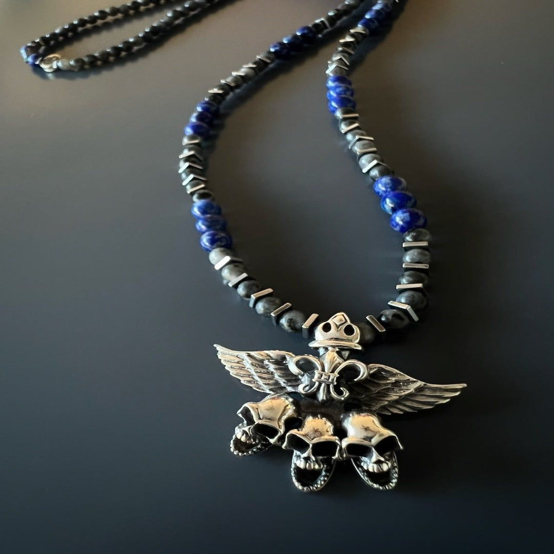 Obsidian and Lapis Lazuli - Balance Body, Mind, and Spirit.
