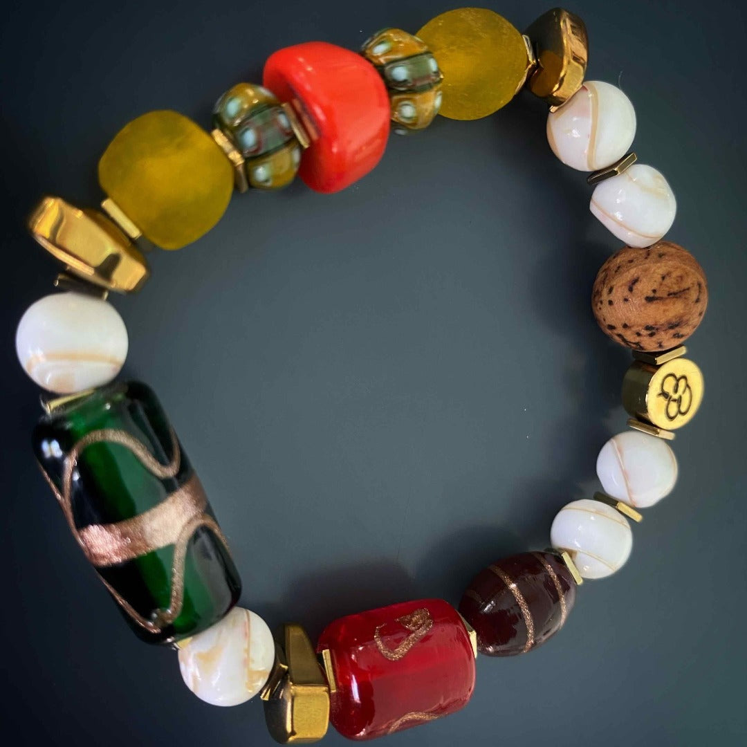 Immerse yourself in the vintage charm of the Vintage Style Tibetan Bracelet Set, a collection that embodies the beauty of handmade jewelry.