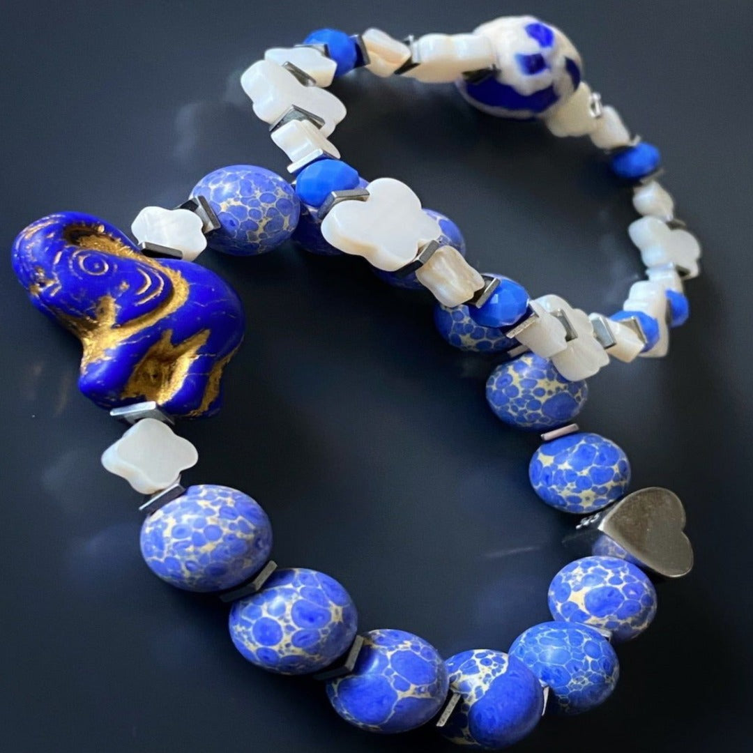 Admire the craftsmanship of the Wish Your Dreams Bracelet Set, a handmade collection that combines beauty and meaning.