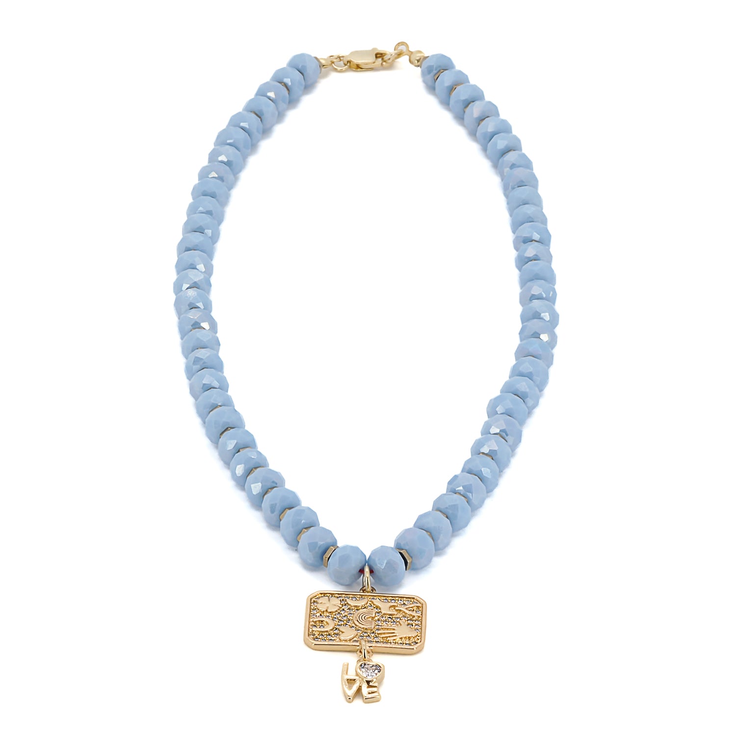 This necklace is a meaningful talisman that offers protection and good fortune.