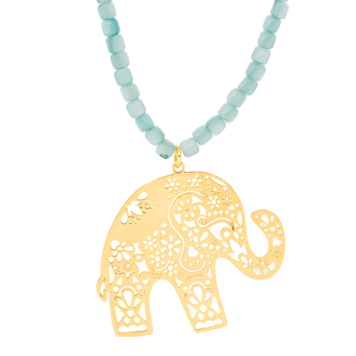 Handcrafted Elephant Necklace for Good Luck and Protection