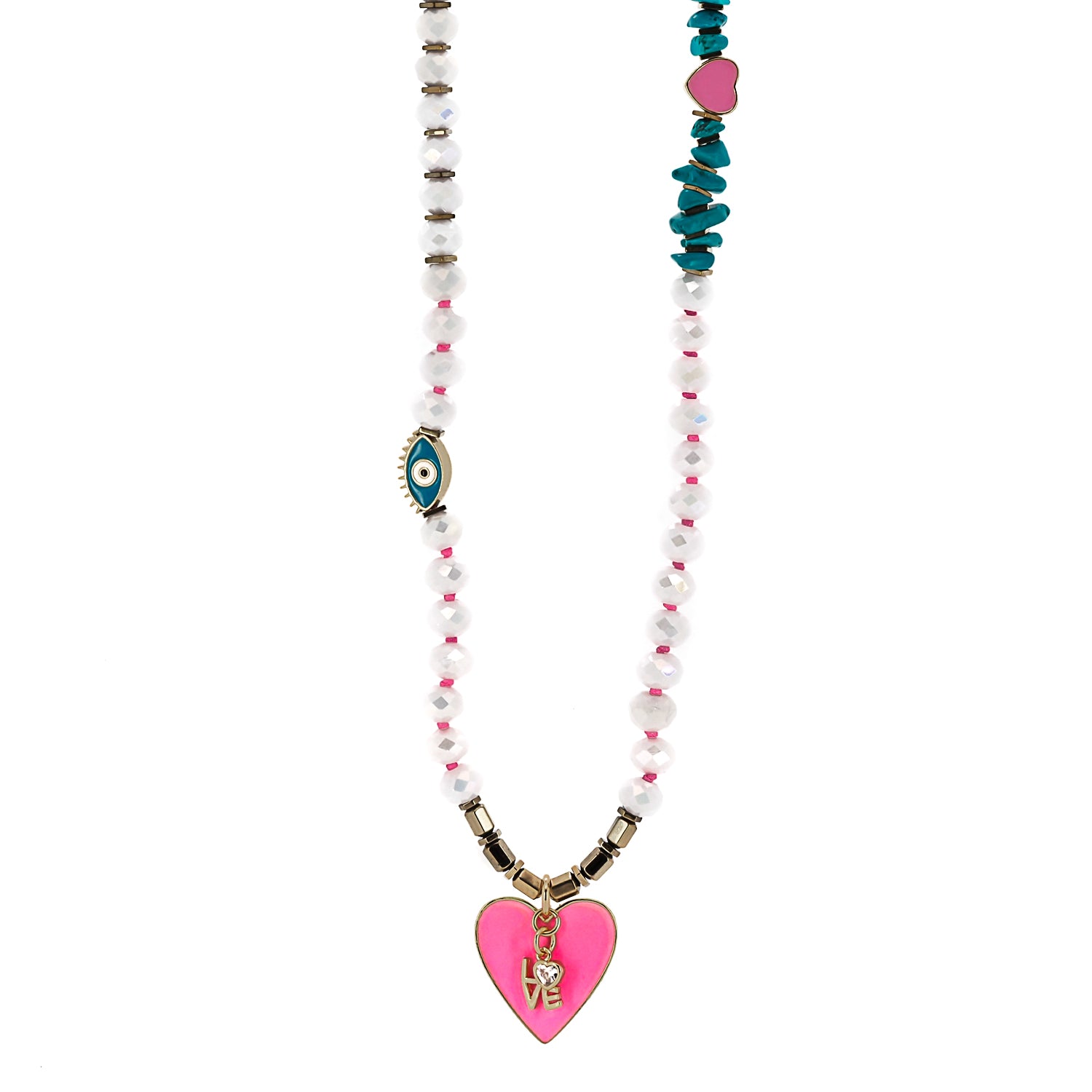 The Eternal Love Necklace is a beautiful and meaningful piece of jewelry that combines the themes of love, luck, and protection.