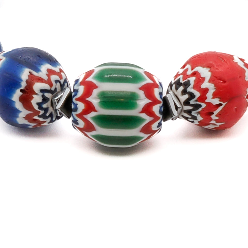 Handmade Lapis Lazuli Bracelet showcasing intricate Nepal craftsmanship.