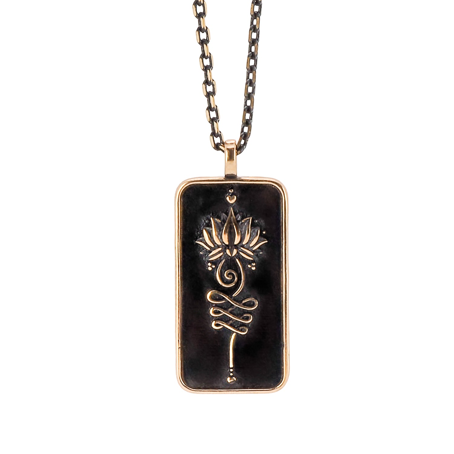 Experience the transformative power of self-love with the Love Yourself Unalome Necklace, adorned with a meaningful unalome symbol.