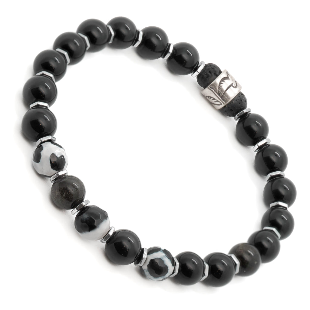 Bold and Empowering - Black Onyx and Agate Stones.