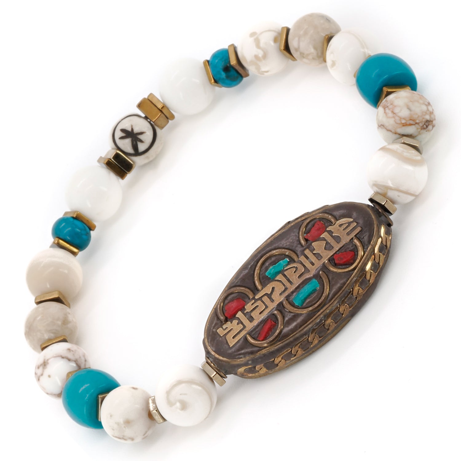 Elevate your spiritual practice with the Om Mani Padme Hum Nepal Bracelet, a meaningful accessory inspired by Nepalese traditions.