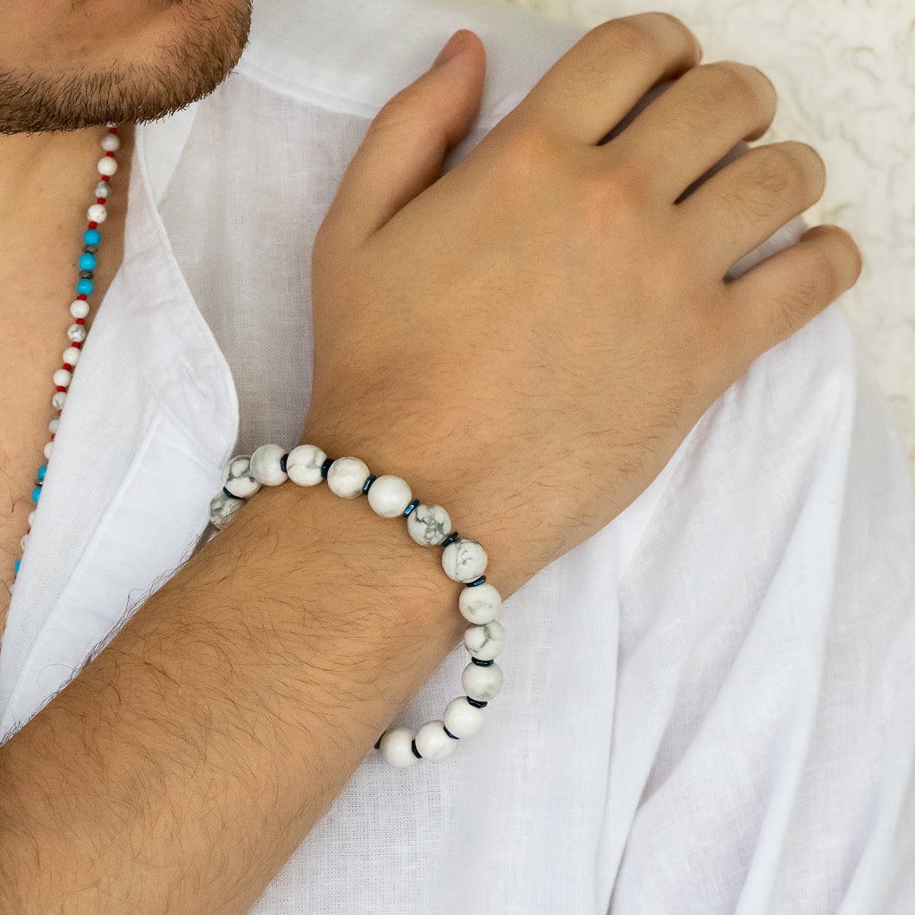 Love in the Details - Model with Pure Love Men Bracelet.