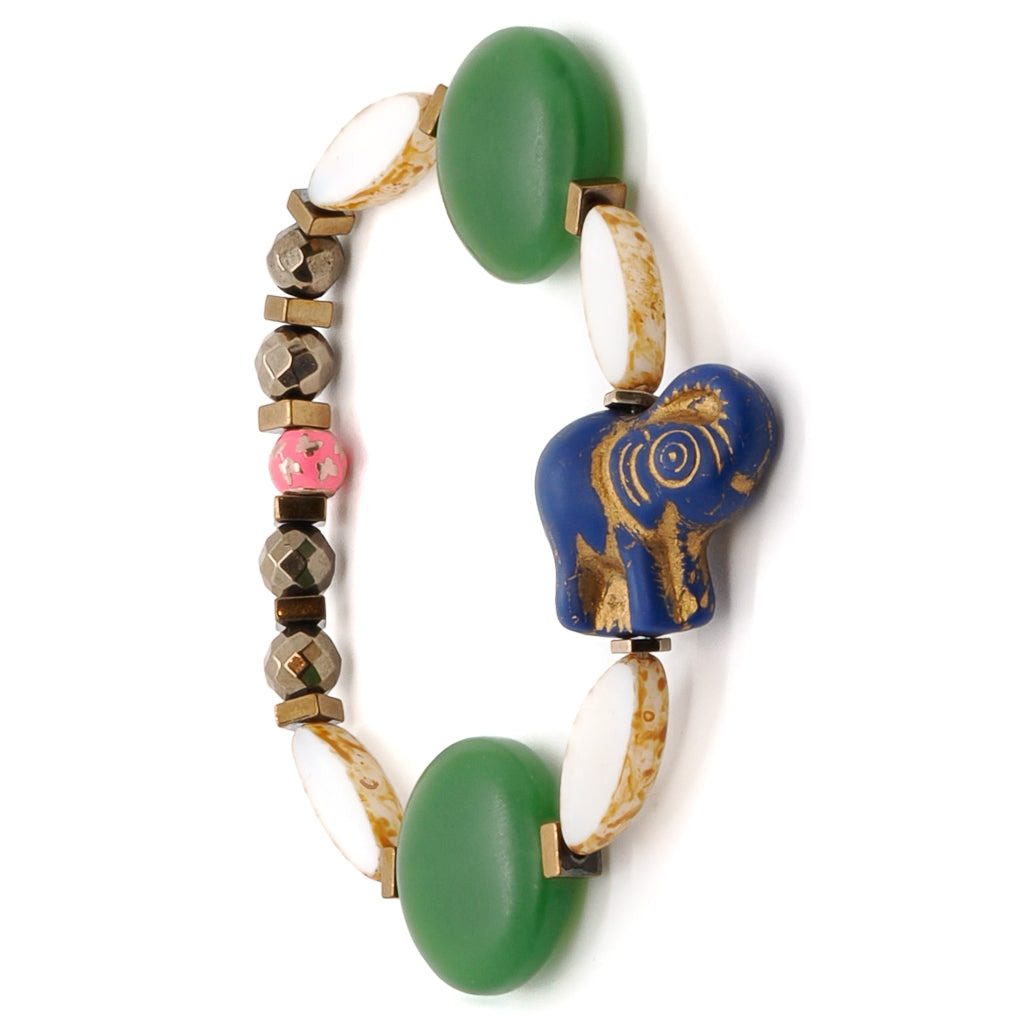 Embrace the spiritual energy of the Purple Elephant Bracelet, symbolizing strength, transformation, and positive energy.
