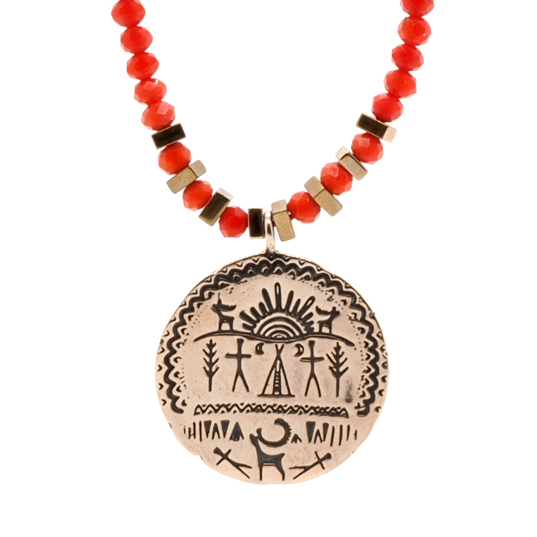 Shaman Talisman Necklace - Experience the divine energy and protection of this handmade piece.
