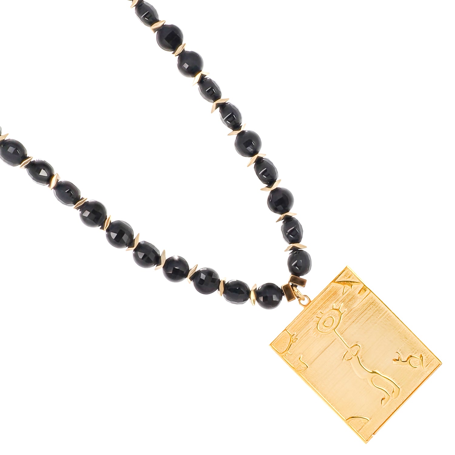 Cultural and Spiritual Connection - The Native American Shaman Symbols Pendant on the Handcrafted Necklace.