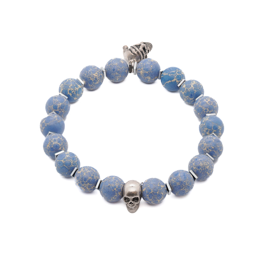 925 Sterling Silver Skull Charm - Symbol of Strength.