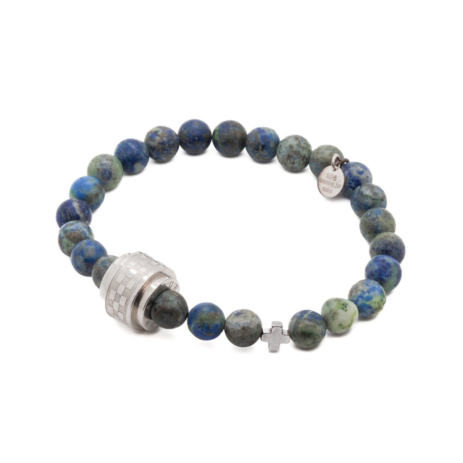 Inner Wisdom - Model of Third Eye Azurite Bracelet.
